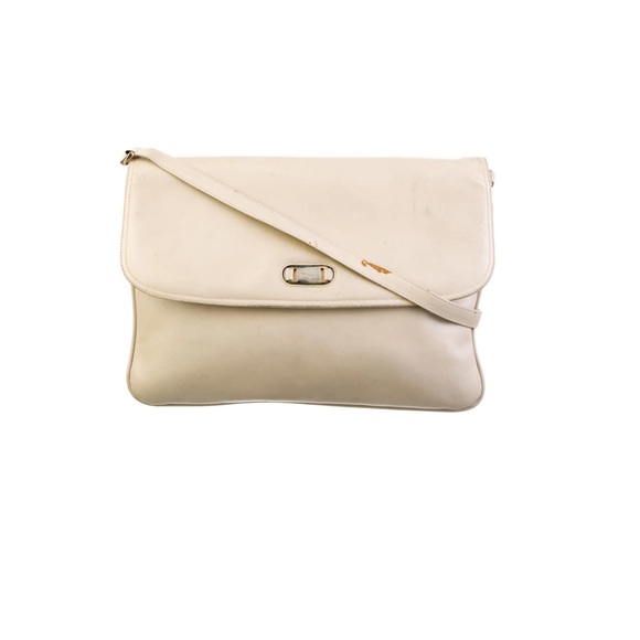 SALVATORE FERRAGAMO White Leather Crossbody Bag - Picture 2 of 5